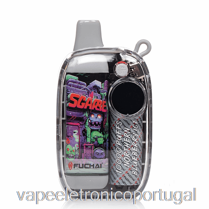 Vape Eletrônico Sigelei Fuchai 10000 Descartável Norte Mirtilo Gelo